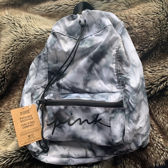 PINK Victoria's Secret Handbags - NWT VS Pink Tie Dye Drawstring Backpack/Fanny